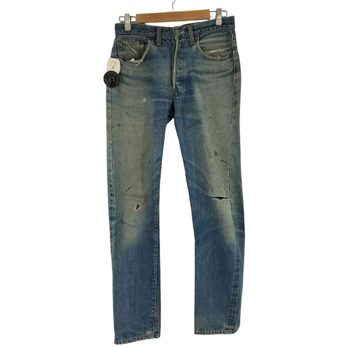 リーバイス Levis 66前期 501デニムパンツ バックポケットシングル スモールe 紙パッチ 平行ステッチ メンズ 実寸W36cm L75cm