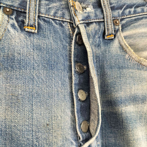 リーバイス Levis 66前期 501デニムパンツ バックポケットシングル スモールe 紙パッチ 平行ステッチ メンズ 実寸W36cm L75cm