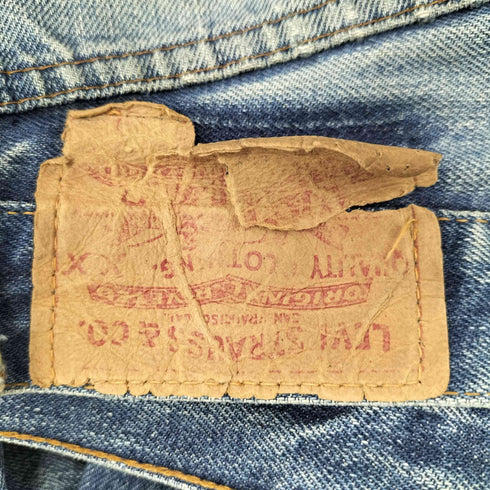 リーバイス Levis 66前期 501デニムパンツ バックポケットシングル スモールe 紙パッチ 平行ステッチ メンズ 実寸W36cm L75cm