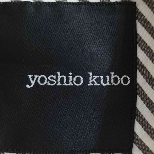 ヨシオクボ yoshio kubo パターン切替 ストライプシャツ メンズ