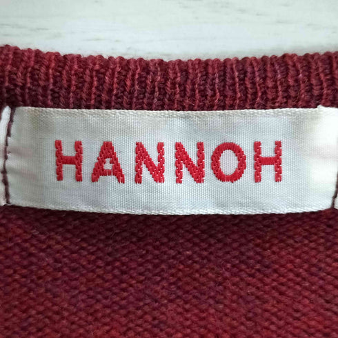 HANNOH フランス製 スキッパー ウール ニット レディース import:M