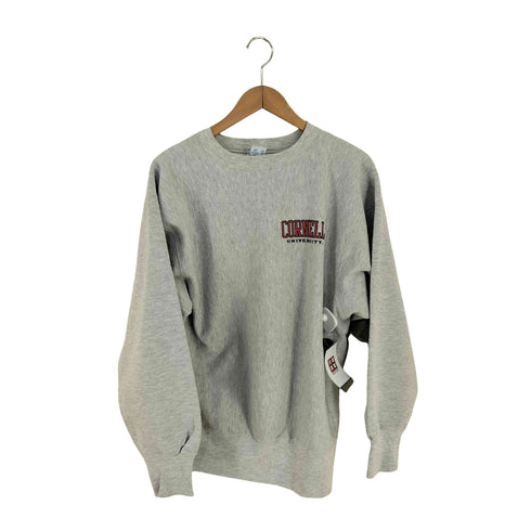 チャンピオン Champion USA製 刺繍タグ REVERSE WEAVE CORNELL UNIVERSITY クルーネックスウェット メンズ import:XL