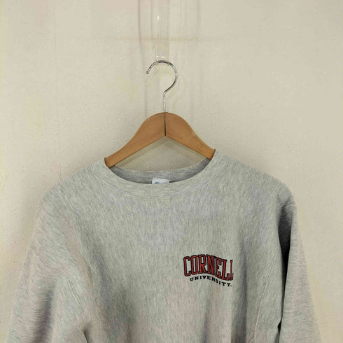 チャンピオン Champion USA製 刺繍タグ REVERSE WEAVE CORNELL UNIVERSITY クルーネックスウェット メンズ import:XL