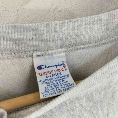 チャンピオン Champion USA製 刺繍タグ REVERSE WEAVE CORNELL UNIVERSITY クルーネックスウェット メンズ import:XL