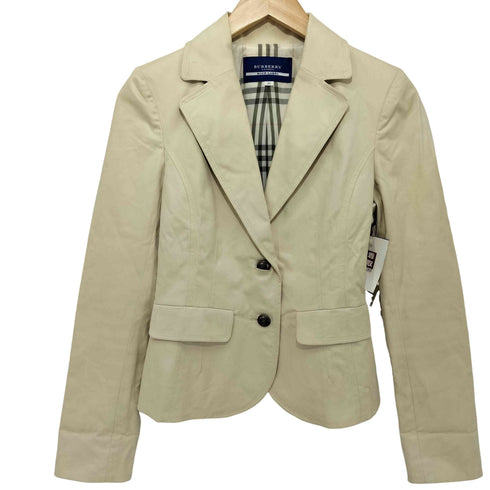 バーバリーブルーレーベル BURBERRY BLUE LABEL ノバチェック 2B テーラードジャケット レディース JPN:38