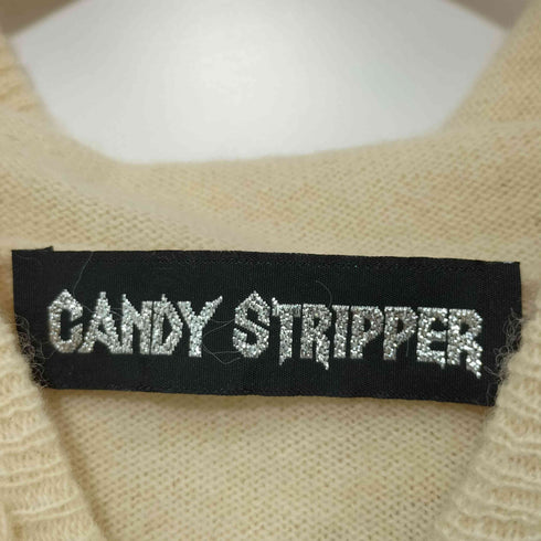 キャンディストリッパー Candy Stripper パッチワークロゴ フルジップ ニットパーカー Y2K レディース FREE