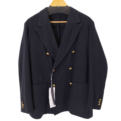 コモリ COMOLI 22AW カシミヤ ネイビーダブルブレザー メンズ JPN:2