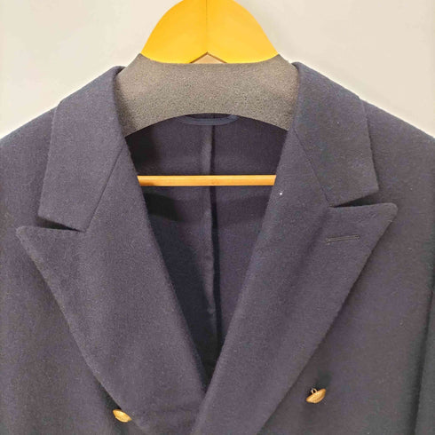 コモリ COMOLI 22AW カシミヤ ネイビーダブルブレザー メンズ JPN:2