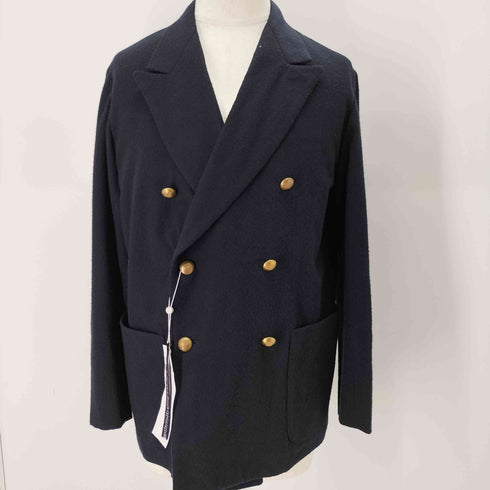 コモリ COMOLI 22AW カシミヤ ネイビーダブルブレザー メンズ JPN:2