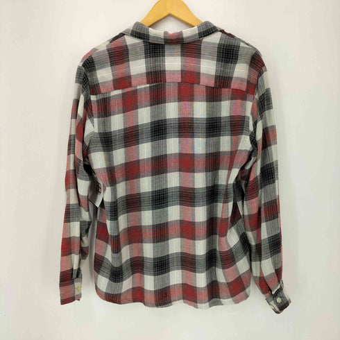 60S シャドーチェック レーヨンオープンカラーシャツ 15 1/2 メンズ import:M