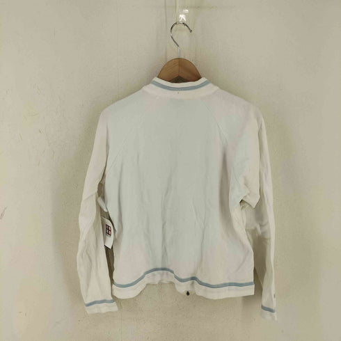 ナイキ NIKE 90-00s MADE IN FIJI 銀タグ フロントロゴプリント ラグランコットントラックジャケット Y2K レディース import:XL