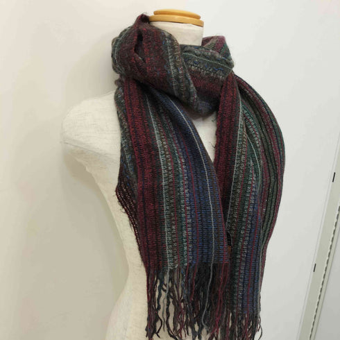 ミッソーニ MISSONI モヘア混マルチストライプマフラー メンズ