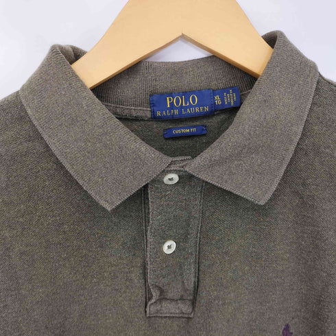 ポロラルフローレン POLO RALPH LAUREN CUSTOM FIT ポニー刺繍 ポロシャツ メンズ import:XL