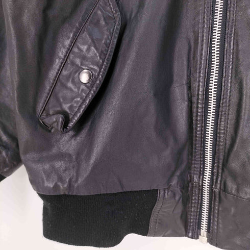 SUB URBAN 裏キルティング ワッペン MA-1 レザー フライトジャケット メンズ JPN:L