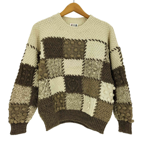 アイエスツモリチサト I.S. TSUMORI CHISATO 80S 3D パッチワーク デザイン コットン ニット レディース JPN:M