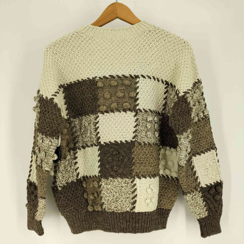 アイエスツモリチサト I.S. TSUMORI CHISATO 80S 3D パッチワーク デザイン コットン ニット レディース JPN:M
