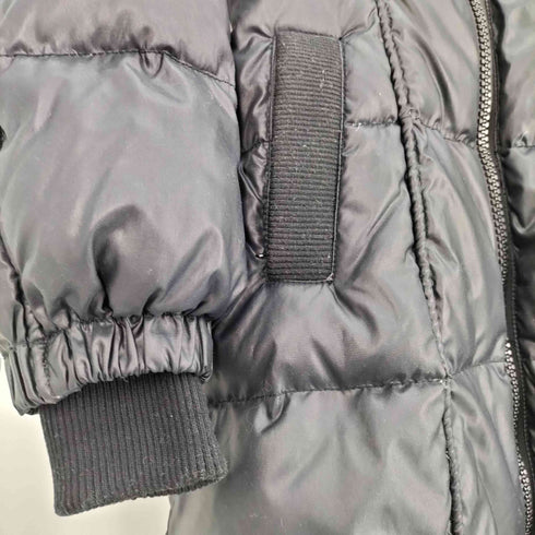 JET LABEL レザーベルト フーデッド ロング ダウンコート レディース JPN:38