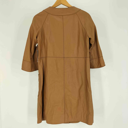 ブラーミン Brahmin 裏地ドット 羊革 シープレザーコート レディース JPN:38