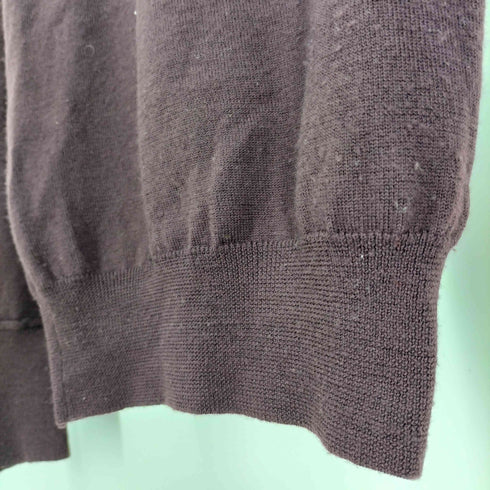 スナオクワハラ sunaokuwahara 16AW 袖ボタン Vネック ウール ニット カットソー レディース JPN:M