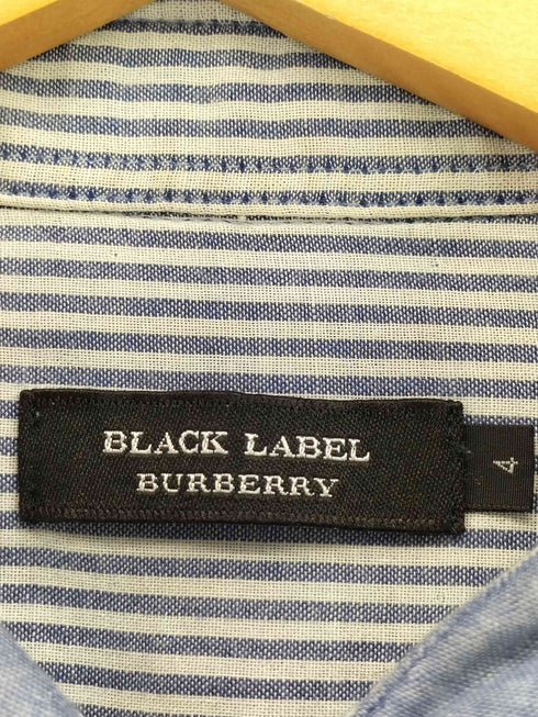 バーバリーブラックレーベル BURBERRY BLACK LABEL ロゴ刺繍 L/S シャツ メンズ 4