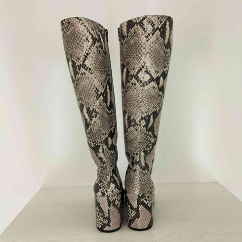 ドリスヴァンノッテン DRIES VAN NOTEN パイソンロングレザーブーツ レディース EUR:39