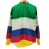 ポロバイラルフローレン Polo by RALPH LAUREN 80-90S 緑タグ USA製 ポニー刺繍 マルチカラー ボタンダウン L/S シャツ メンズ import:XL
