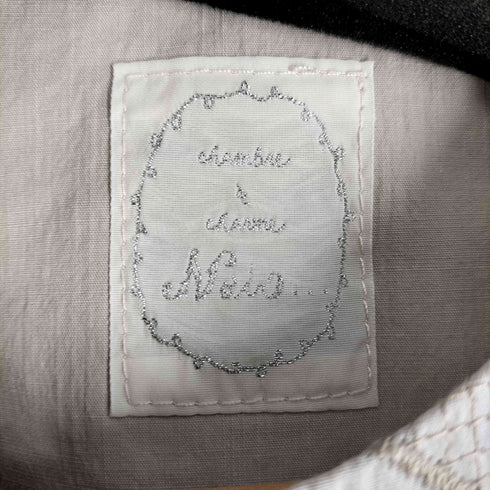 CHAMBRE DE SHAME 刺繍 ノースリーブブラウス ベスト レディース FREE