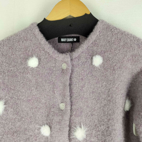 マリークワント MARY QUANT ポンポン付 カーディガン レディース import:M