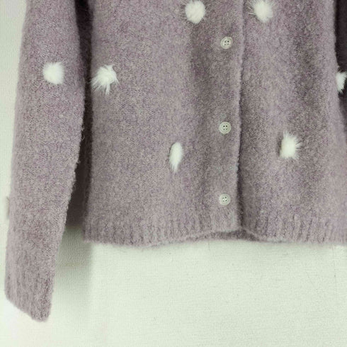 マリークワント MARY QUANT ポンポン付 カーディガン レディース import:M