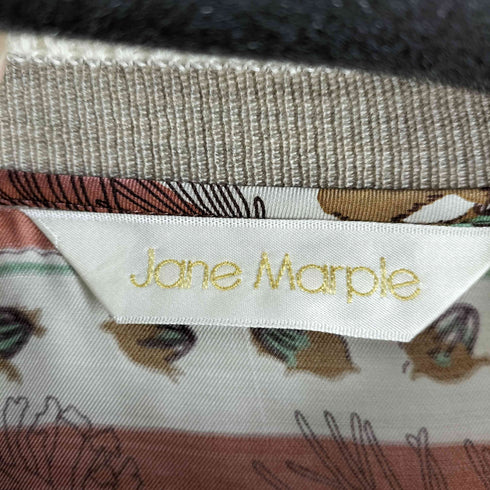 JANE MARPLE 総柄 袖切替チュニック リス どんぐり レディース JPN:M