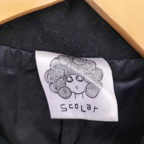 スカラー ScoLar 刺繍ロングテーラードジャケット レディース