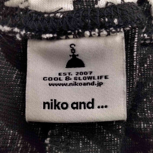 ニコアンド niko and... フラワージャガード ストレッチパンツ レディース FREE