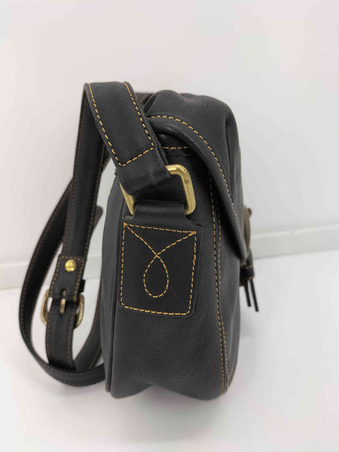 ゲス GUESS ロゴ型押し レザー ショルダー バッグ メンズ