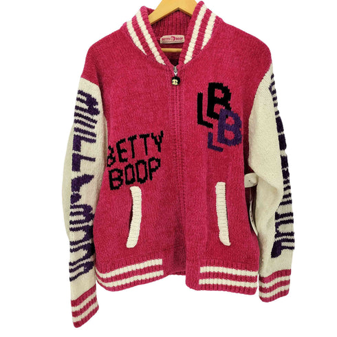 ベティー BETTY BOOP スタジャンジップニット レディース M-L