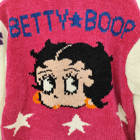 ベティー BETTY BOOP スタジャンジップニット レディース M-L