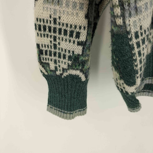 FLORENCE TRICOT イタリア製 ビッグボーダー ペイズリー ニット メンズ import:L