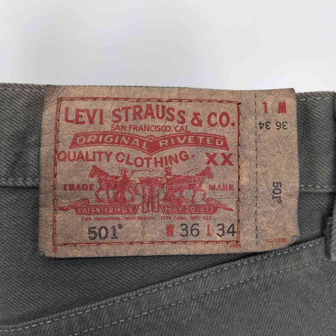 リーバイス Levis 501 ボタン裏 740 刻印 製品染 5ポケット ボタンフライ デニム パンツ メンズ W36 L34