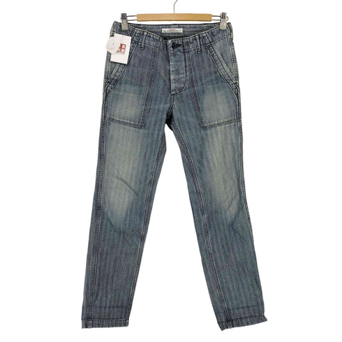 ドゥニーム Denime ボタンフライ デニムヘリンボーン ベイカーパンツ メンズ JPN:S