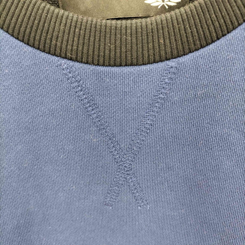ラフシモンズ RAF SIMONS 異素材切替刺繍ロゴスウェットシャツ メンズ US:40