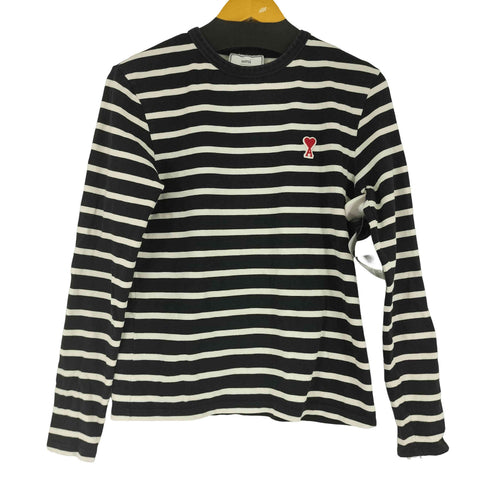アミアレクサンドルマテュッシ AMI ALEXANDRE MATTIUSSI コットン ボーダー L/S Tシャツ メンズ