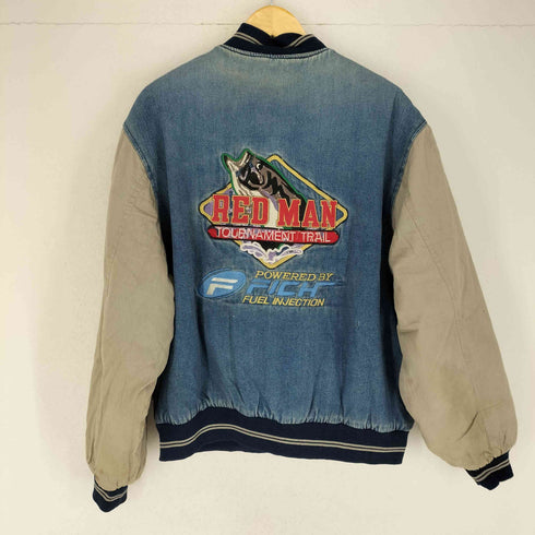 Calofornia outer wear 両面刺繍デニムスタジャン メンズ XL