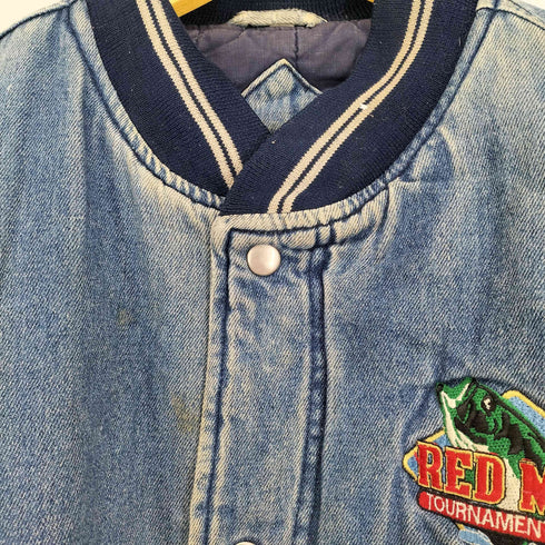 Calofornia outer wear 両面刺繍デニムスタジャン メンズ XL