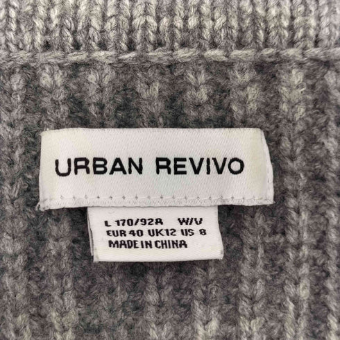 アーバン レヴィヴォ URBAN REVIVO レースホール ジップアップニット レディース EUR40
