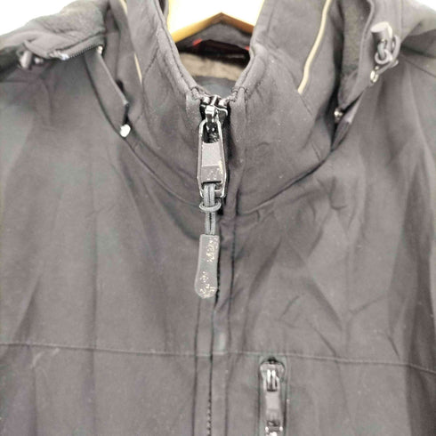 ウェザープルーフ WEATHERPROOF フロントレイヤードデザインフーデッドジップブルゾン メンズ M
