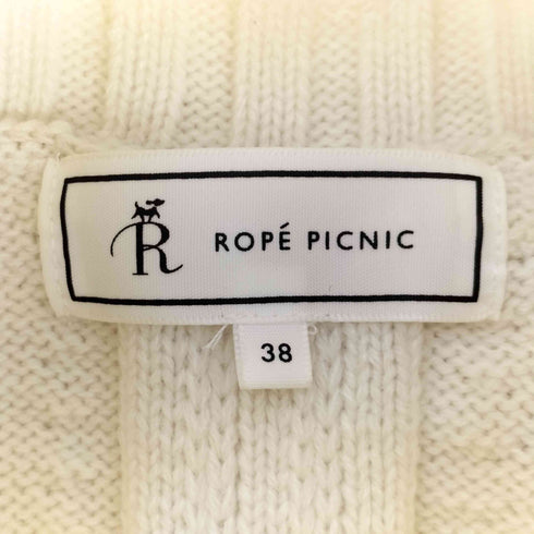 ロペピクニック Rope Picnic バックスリットハイネックニットプルオーバー レディース 38