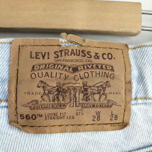 リーバイス Levis 90s 93年11月製 MADE IN USA オレンジタブ STUDENT 560 ジッパーフライデニムパンツ ボタン裏581 レディース W28L 28