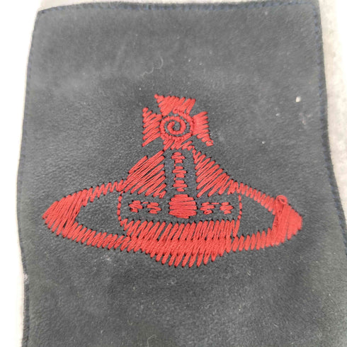 ヴィヴィアンウエストウッド Vivienne Westwood オーブロゴ刺繍 スエード 切り返し 手袋 レディース