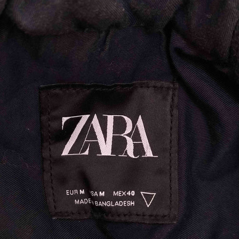 ザラ ZARA limited edition コントラストフード付きデニムジャケット メンズ import:M