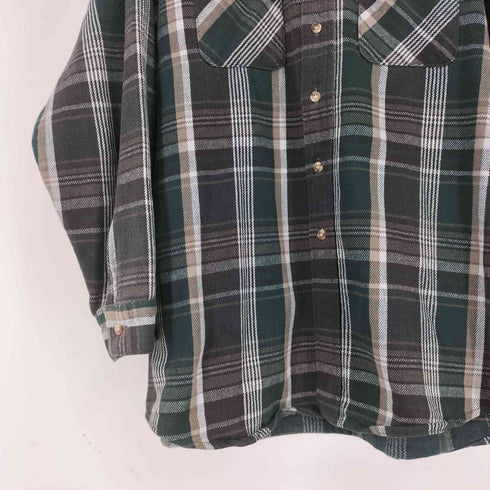 ファイブブラザー FIVE BROTHER 90S 両胸フラップポケット フランネルシャツ メンズ JPN:XL