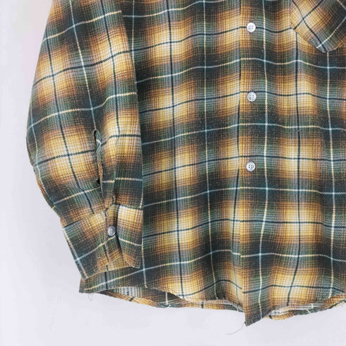 シアーズ Sears 80S プリント フランネルシャツ メンズ 15-15 1/2